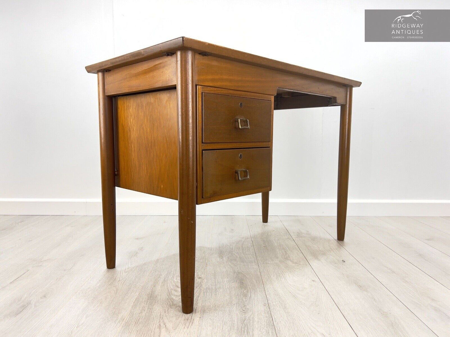 James Leonard for Esavian, Mid Century Teak Desk