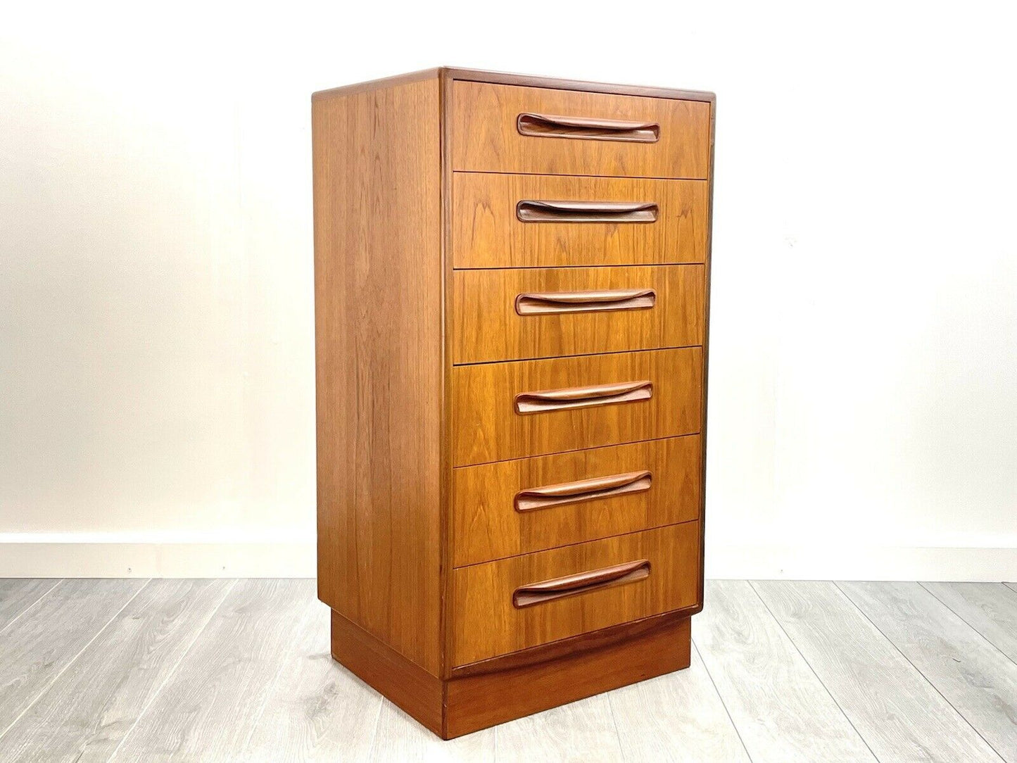 G Plan Fresco, 6 Drawer Teak Chest of Drawers / Tallboy