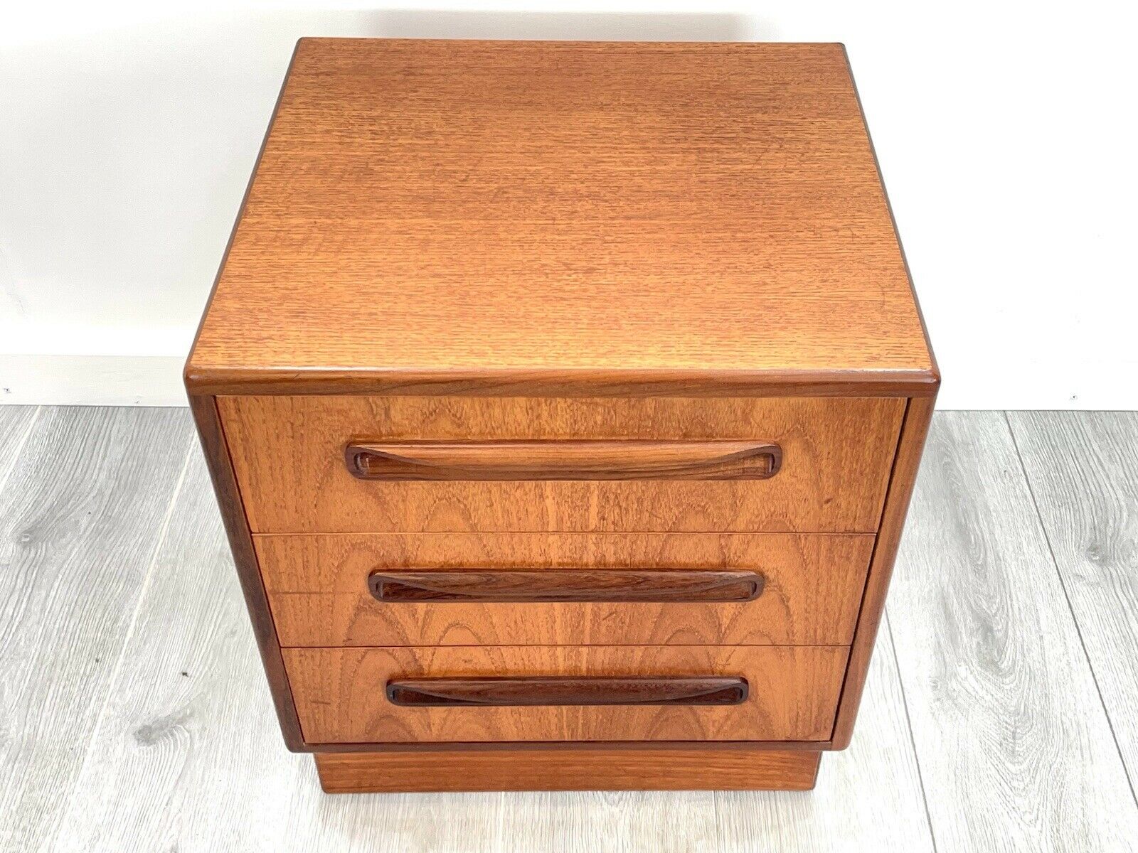 G Plan Fresco, Mid Century 3 Drawer Bedside Table / Chest Of Drawers