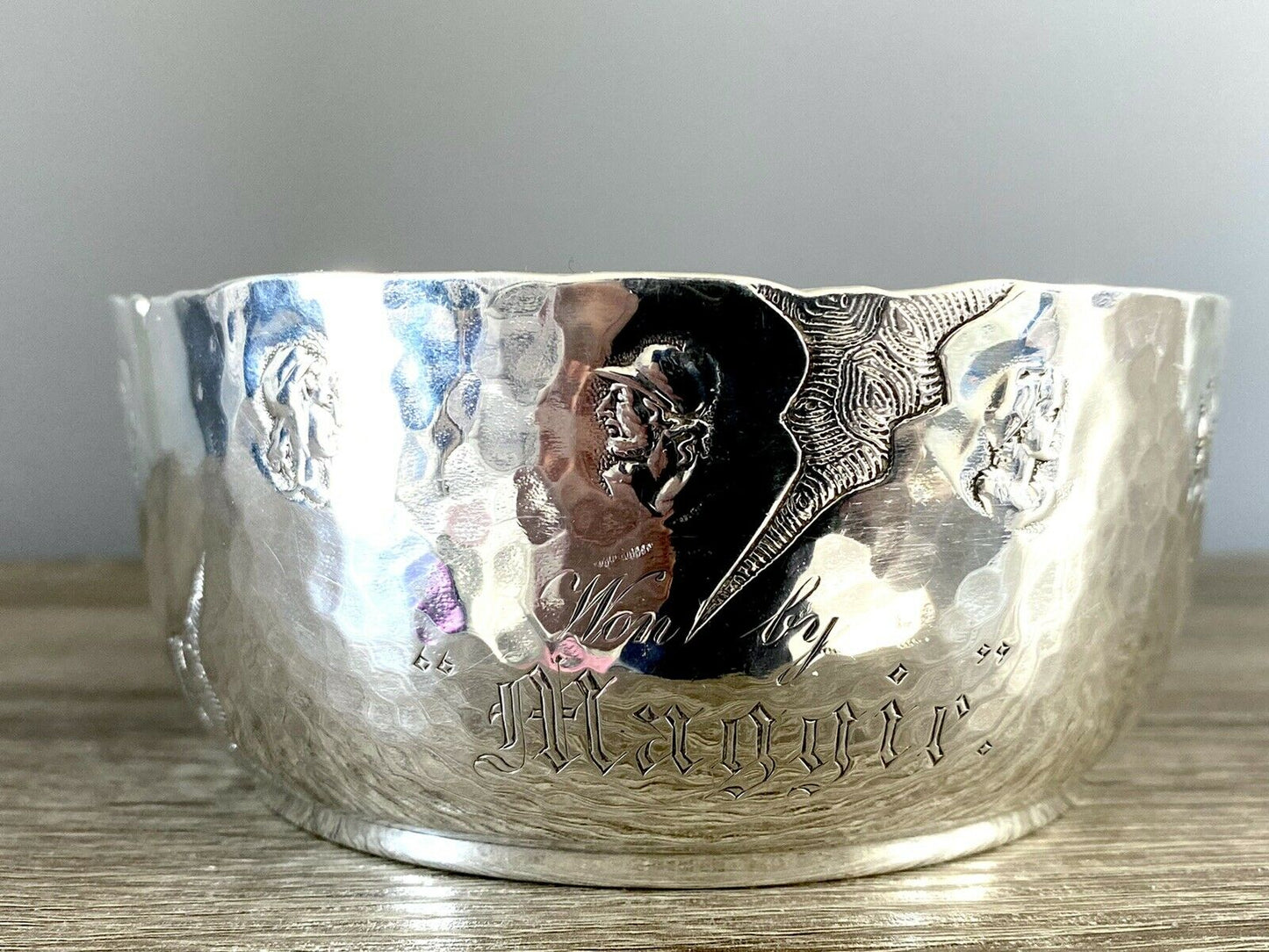 American Sterling Silver Greek Mythology Style Bowl By George W Shiebler & Co.