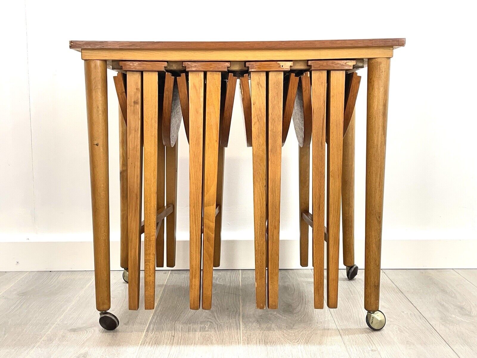 Poul Hundevad, Mid Century, Nesting Folding Tables