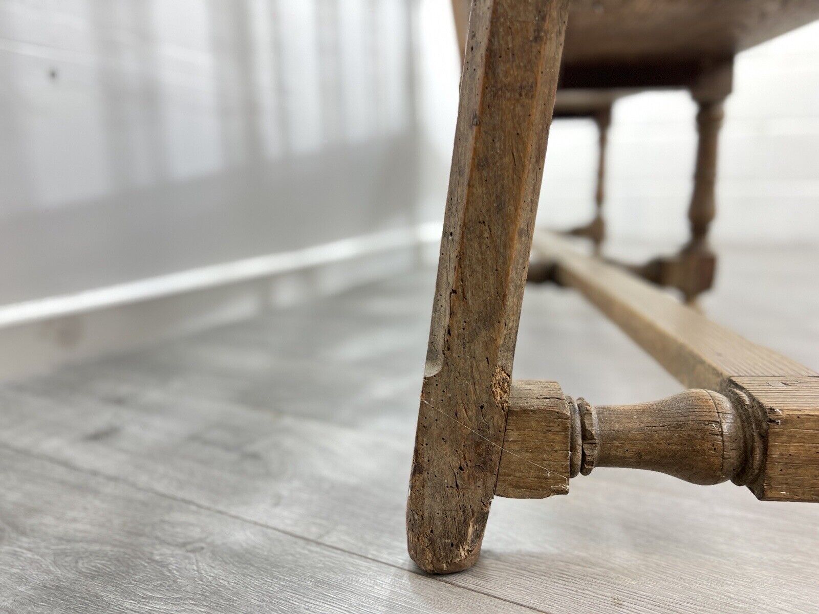 Early 18th Century, French Oak Gothic Bench