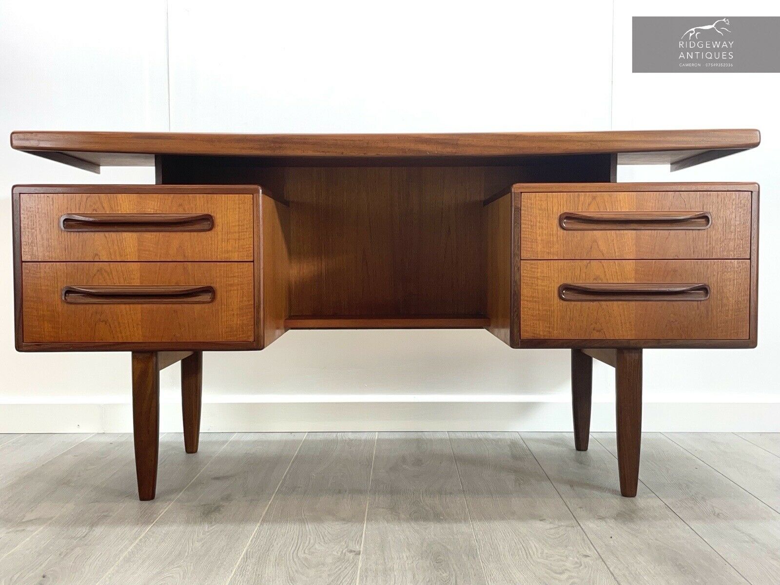 G Plan Fresco, Mid-Century Modern, Teak Desk - V. B. Wilkins