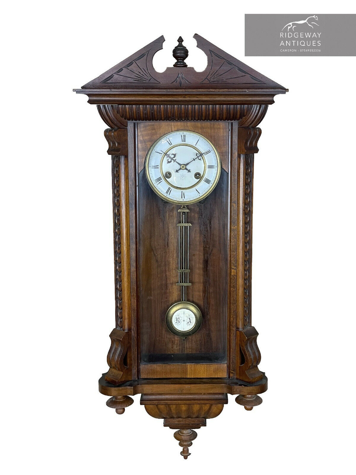 Junghans, Walnut, Vienna Wall Clock, C1870