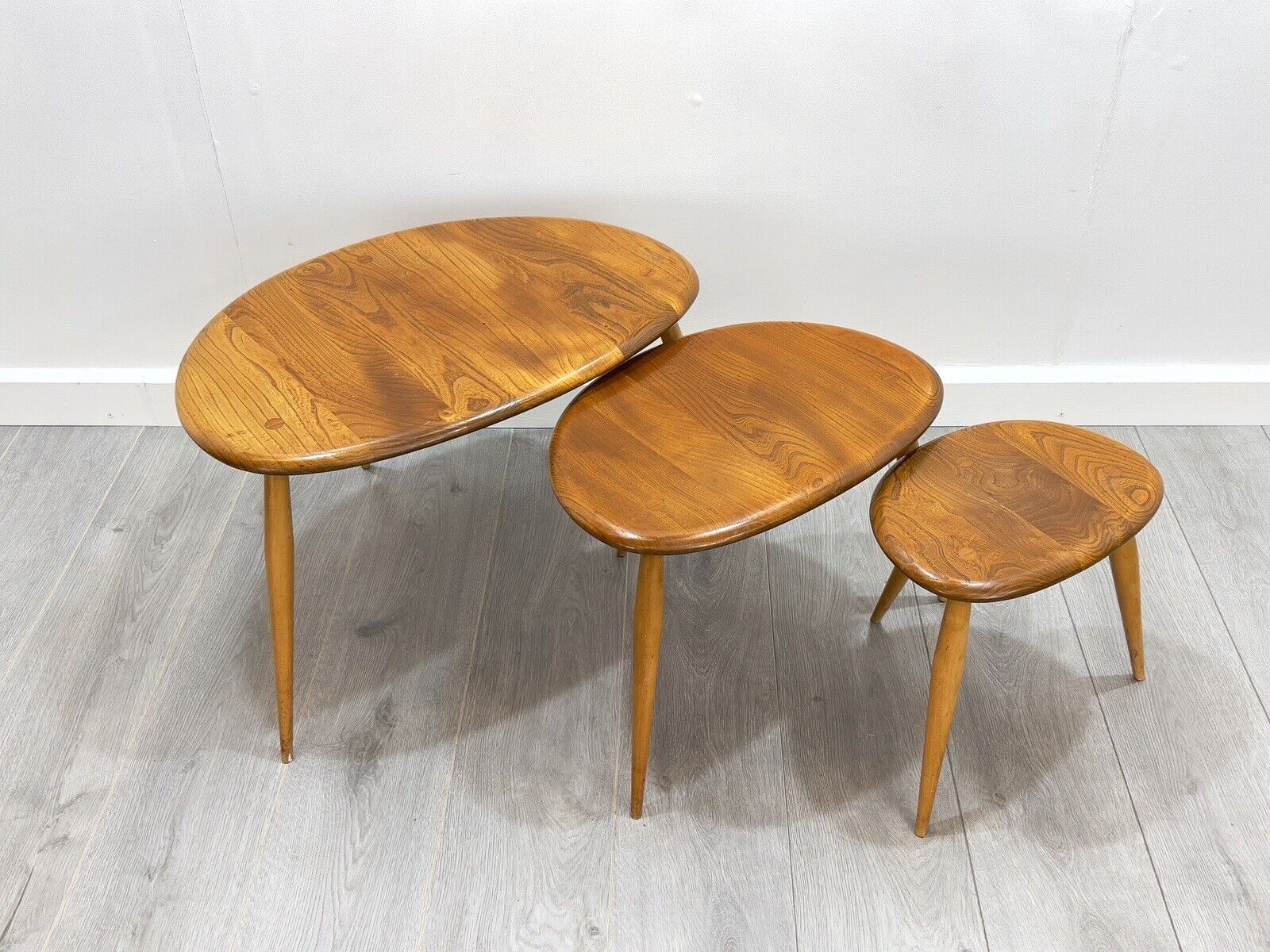 Ercol Pebble (Model 354), Mid Century Nest of Tables