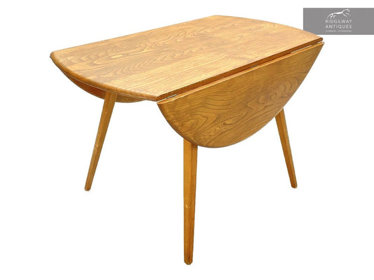 Ercol 384, Vintage / Retro Drop Leaf Oval Dining Table